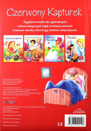 Czerwony kapturek. Czytaj i otwieraj okienka [KSIĄŻKA]