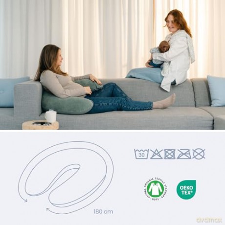 Doomoo - Nursing & Maternity Pillow - Corduroy Khaki