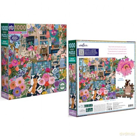 Eeboo - Puzzle 1000 pcs - English Flower Shop (EPZT440) [PUZZLE]