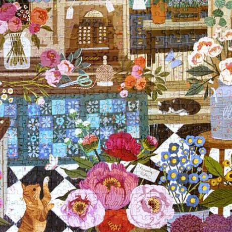 Eeboo - Puzzle 1000 pcs - English Flower Shop (EPZT440) [PUZZLE]