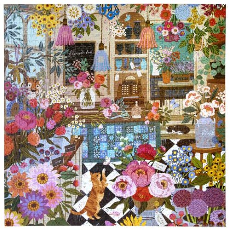 Eeboo - Puzzle 1000 pcs - English Flower Shop (EPZT440) [PUZZLE]