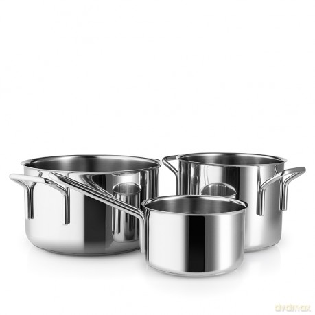 Eva Trio - Stainless Steel 3 pcs. Cookware set - 1.1 L - 2.2 L - 3.6 L
