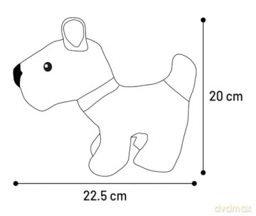 Flamingo - Toy Britta Dog Grey - 22cm