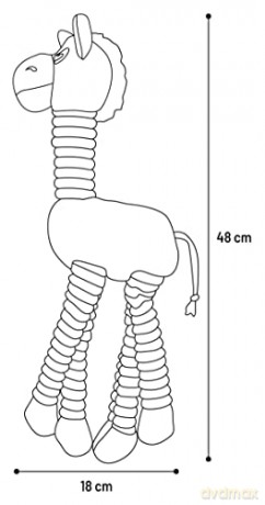 Flamingo - Toy Rasha Donkey Grey -48cm