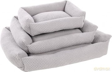 Flamingo - XXl Basket Jacquard Rectangle Grey -100cm