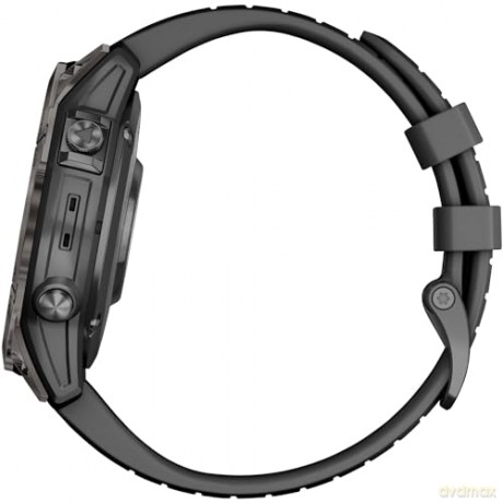 Garmin - fenix 7 Pro Sapphire Solar, Carbon Grey Titanium w/Black Band