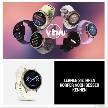 Garmin - Venu 4 41mm - black/slate black