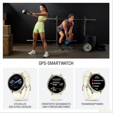 Garmin - Venu 4 41mm - black/slate black