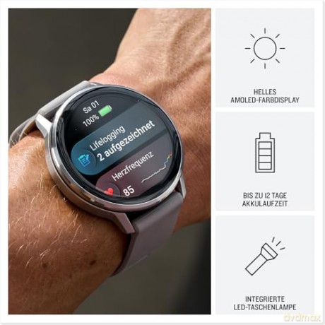 Garmin - Venu 4 45mm - black/slate black