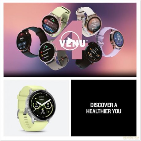 Garmin - Venu 4 45mm - gray/silver lemon