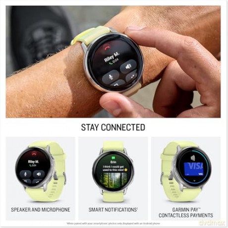 Garmin - Venu 4 45mm - gray/silver lemon