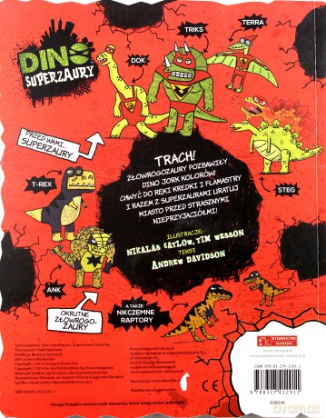 Dino Superzaury. Akcja: Kolorowanie [KSIĄŻKA]
