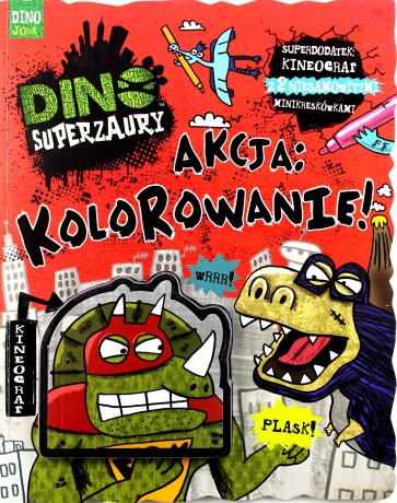 Dino Superzaury. Akcja: Kolorowanie [KSIĄŻKA]