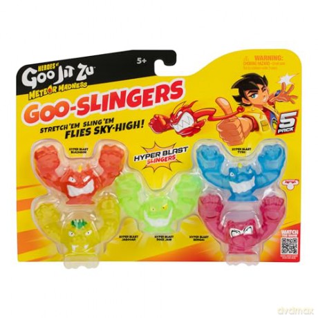 Goo Jit Zu - Meteor Madness Slingers Glow 5PK (43086) [FIGURKA]