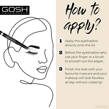 GOSH Copenhagen - Mineral Waterproof Eye Shadow - 001 Pearly White
