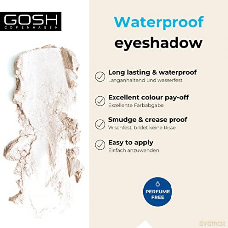 GOSH Copenhagen - Mineral Waterproof Eye Shadow - 001 Pearly White