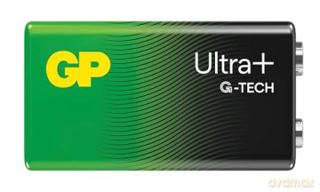 GP - Ultra Plus Alkaline 9V-battery, 1604AUP/6LF22 (1-pack)
