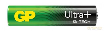 GP - Ultra Plus Alkaline Battery, Size AAA, 24AU/LR03, 1.5V (10-pack)
