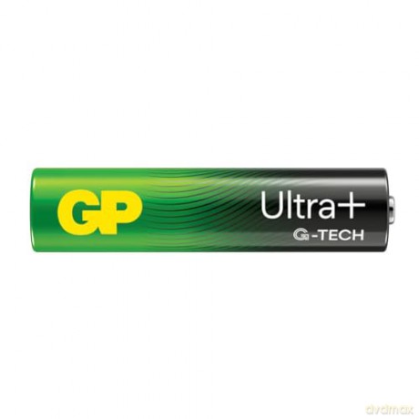 GP - Ultra Plus Alkaline Battery, Size AAA, 24AU/LR03, 1.5V (4-pack)