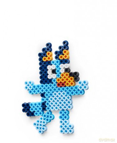 Hama - Maxi Bucket of Beads+Plate, Bluey (388756)