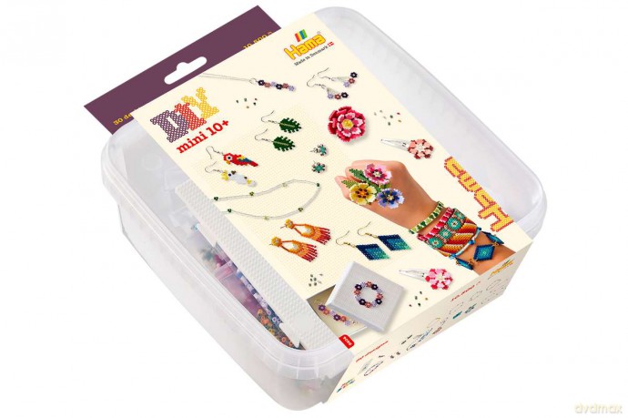 Hama - Mini beads and pegboards in bucket, jewelry (385404)