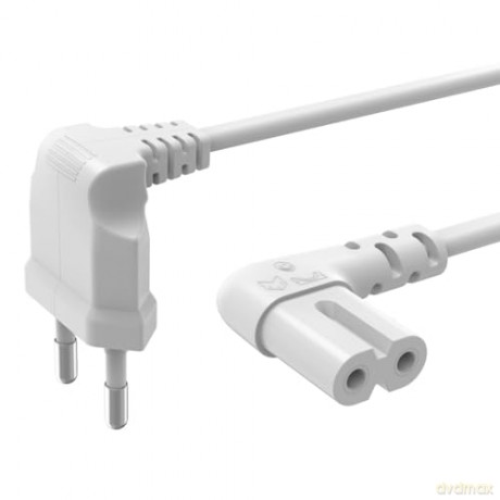 Hama 2-pole power cable with angled Euro 8 plug