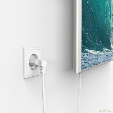Hama 2-pole power cable with angled Euro 8 plug
