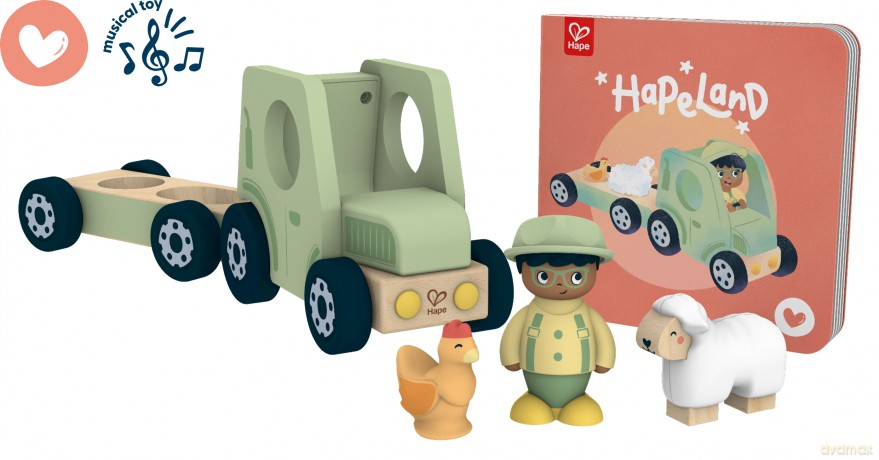Hape - The Rumbling Tractor With Sound (87-3436)