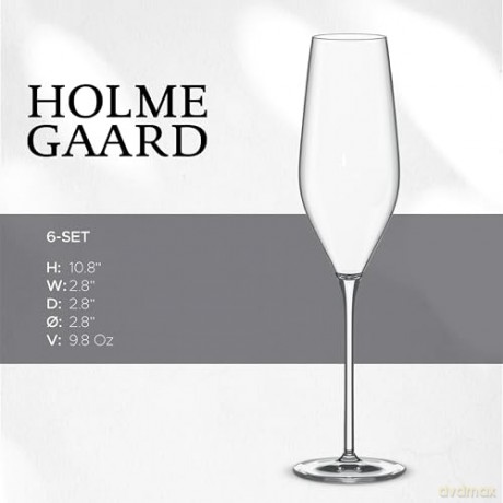 Holmegaard - Cabernet Champagne Glass 29 cl - Set of 6