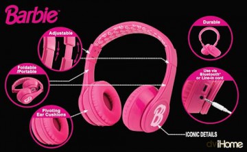 iHome - Barbie Premium Bluetooth Headphones