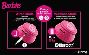 iHome - Barbie Premium Bluetooth Headphones