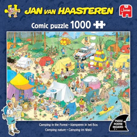 Jan van Haasteren - Camping in the Forest (1000 pieces) [PUZZLE]