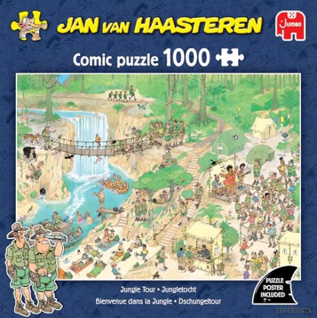 Jan van Haasteren - Jungle Tour (1000 pieces) [PUZZLE]