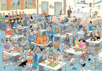 Jan van Haasteren - The cat pageantry (2000 pieces) [PUZZLE]