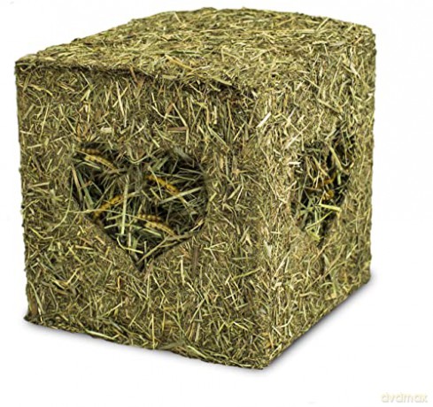 Jr Farm - Hay Cube with Mealworms - 12 x 12 cm