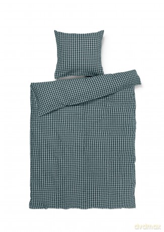 Juna - Bk&Blge Bed Linen - Green/Light Blue - 140x220 cm