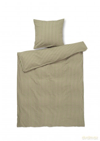 Juna - Bk&Blge Bed linen - Green/Soft Pink - 140x220 cm