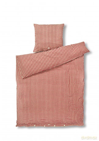 Juna - Bk&Blge Bed linen - Red/Yellow - 140x220 cm