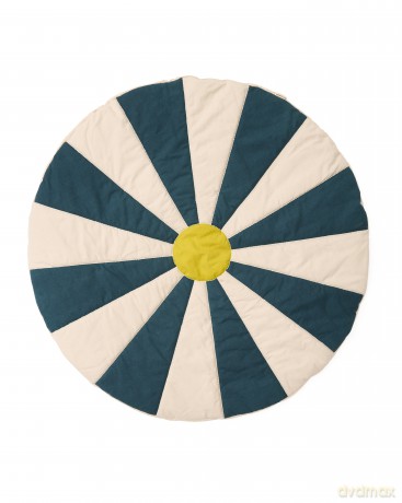 Kids Concept - Play Mat Circus - Teal - 112x112x2 cm