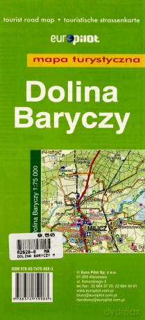 Dolina Baryczy. Mapa turystyczna w skali 1:75 000. Europilot [KSIĄŻKA]