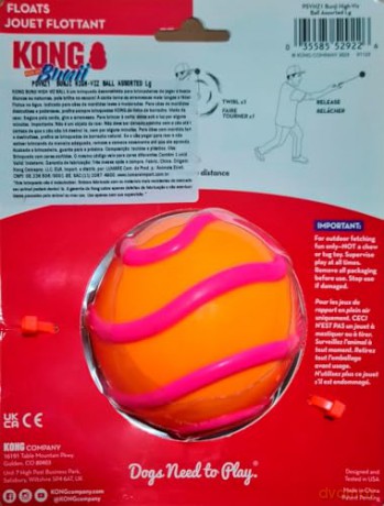 Kong - BUNJI HIGH-VIZBALL - Bright, High-Visibility Colors - 51.5x8.5CM