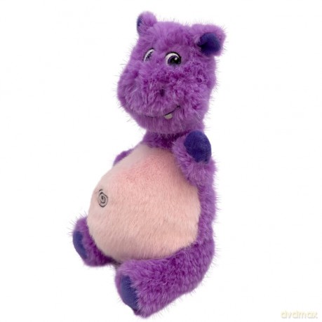 Kong - Knots Belly Hippo - Purple - M/L 28x16x13CM