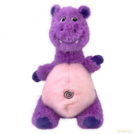 Kong - Knots Belly Hippo - Purple - M/L 28x16x13CM
