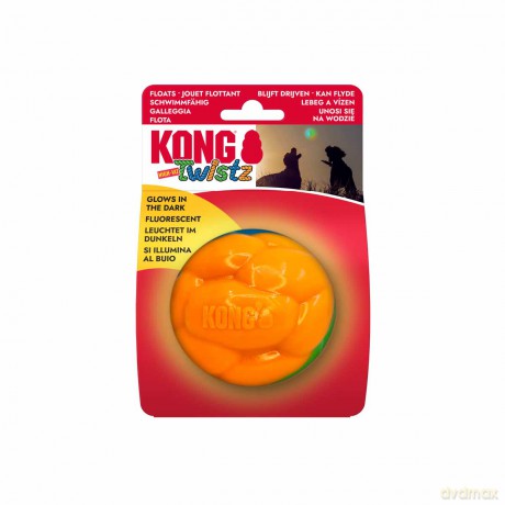 Piłka dla psa Kong - Twistz High-Viz Ball - High-Visibility Colors - 8,5cm