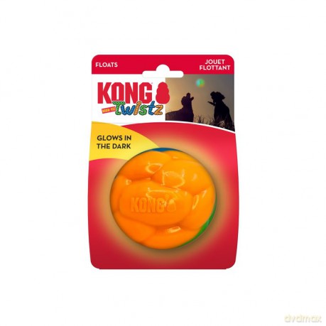 Piłka dla psa Kong - Twistz High-Viz Ball - High-Visibility Colors - 8,5cm
