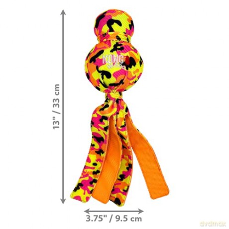 Kong - WUBBA BALLASTIC HIGH-VIZ - Bright, High-Visibility Colors - 33 x 9.5 x 7.5 cm