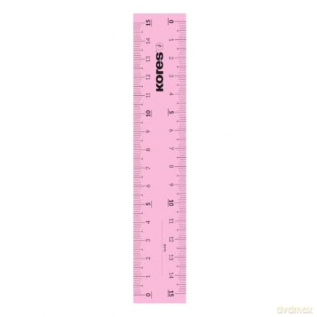 Kores - Acrylic Ruler - 15 cm - Mix (742131)