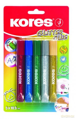 Kores - Basic Glitter Glue - 5 Pack (775000)