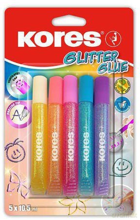 Kores - Basic Glitter Glue - 5 Pack (775001)