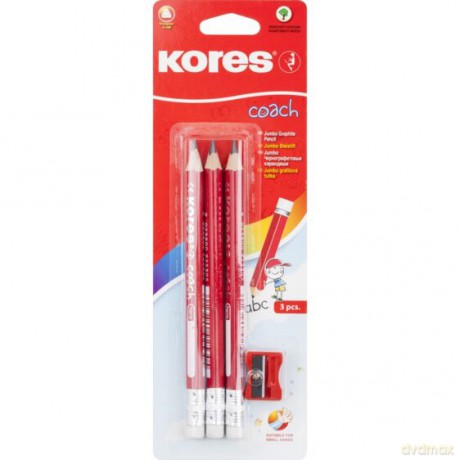 Kores - Coach Jumbo Pencil - 3-pack (792533)